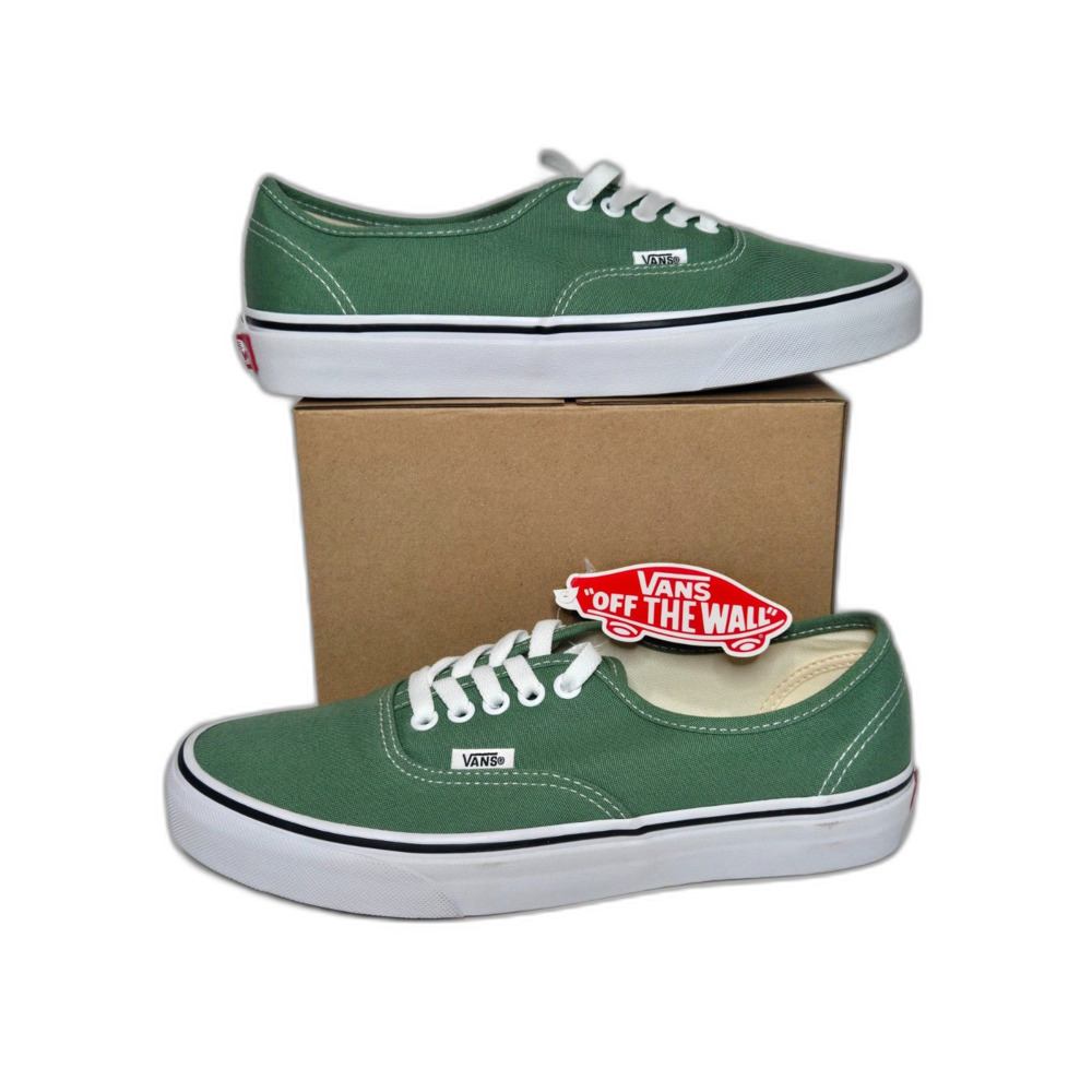 Vans Authentic Deep Grass Green Canvas Skate Shoes | Men's Size 8 - Women's 9.5